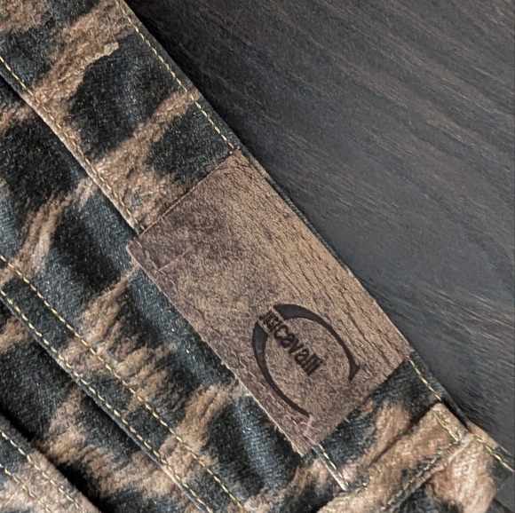 Just Cavalli Roberto Cavalli cheetah/leopard print bootcut jeans - Picture 5 of 7